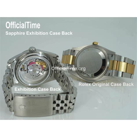 rolex caseback size|rolex transparent caseback.